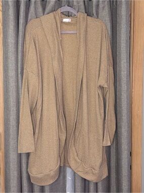 Oversized Tan SO Cardigan